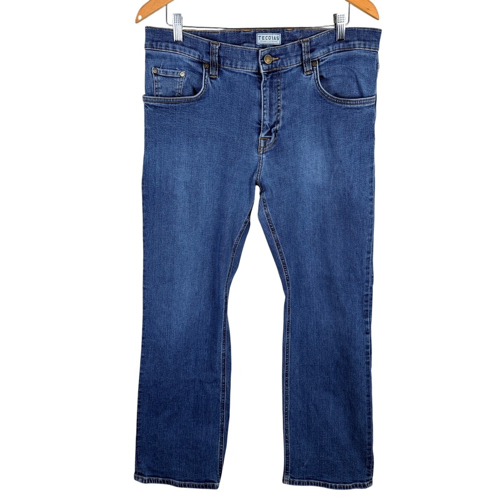 Tecovas Slim Jean Mens 36x30 Dark Blue Premium Stretch Denim Western Cowboy